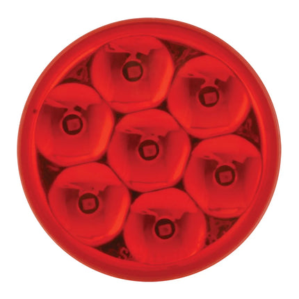 76582 2.5” Low Profile Pearl Red 7-LED Marker Light, Red Lens - General Diesel Repair & Chrome