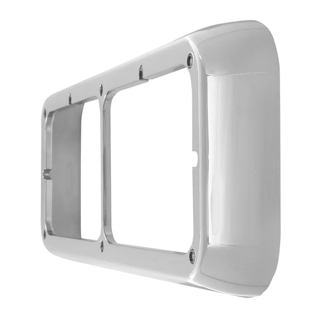 87591 CR. Plastic Dual Headlight Bezel W/O Visor for PETE,KW,FL - General Diesel Repair & Chrome