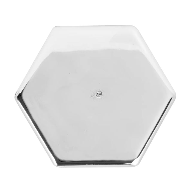 10238 Cr. Pl. 33MM x3” H Hex Flat Top Screw-on Nut Cover - General Diesel Repair & Chrome