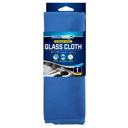 132-00730 Microfiber Glass Cloth Blue 16x16 - General Diesel Repair & Chrome