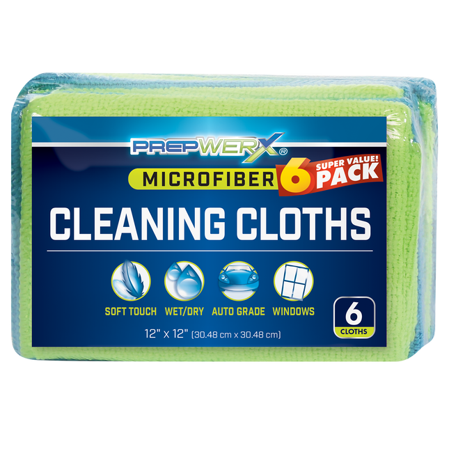 132-072005 Microfiber Cloth 12x12 6ct - General Diesel Repair & Chrome