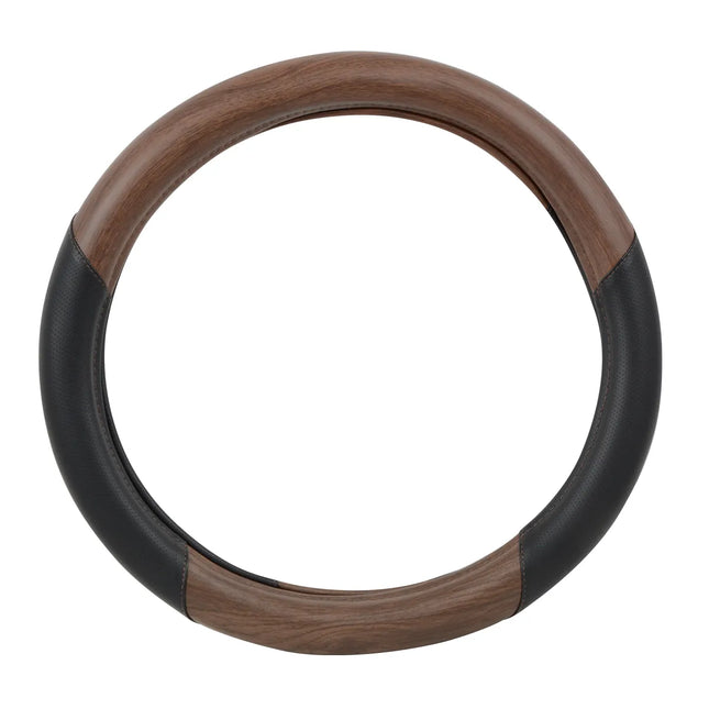 54060 18” Steering Wh. CVR. Matte Black & Dark Wood - General Diesel Repair & Chrome