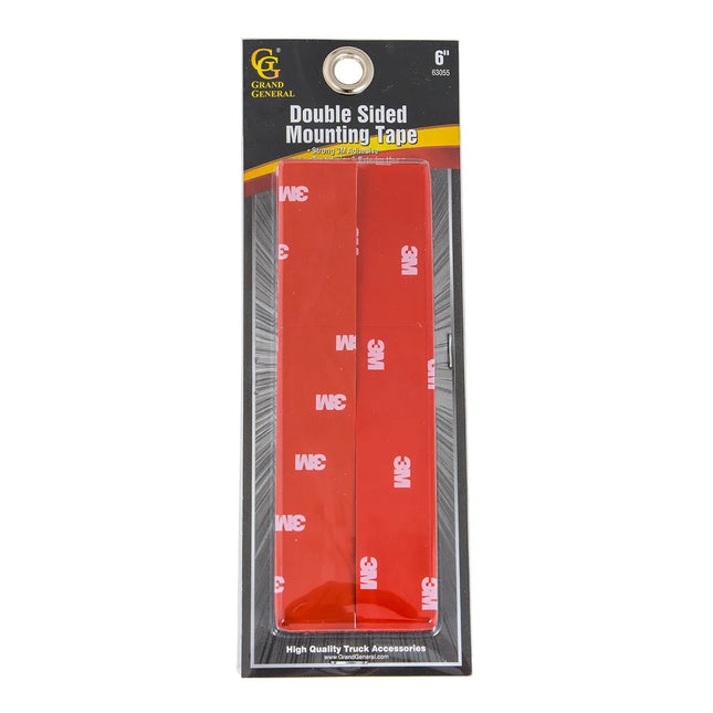 63055 6" DOUBLE SIDED HIGH STRENGTH MOUNTING TAPE STRIPS, 6PCS/PKG - General Diesel Repair & Chrome