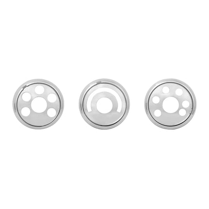 67817 AC control knob cover set F/CAS 08+ - General Diesel Repair & Chrome