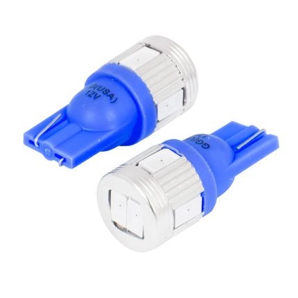 70601 #194/168 Blue 6LED w/Heatsink Tower Style Light Bulbs,12V - General Diesel Repair & Chrome
