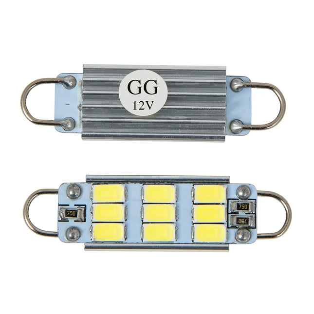 70634 #561 White 9 LED Interior Dome Light Bulb w/ Heat Sink 12V - General Diesel Repair & Chrome