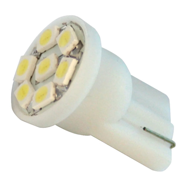 74904 #194/168 WHITE 7-LED LIGHT BULBS, 12V, PAIR - General Diesel Repair & Chrome