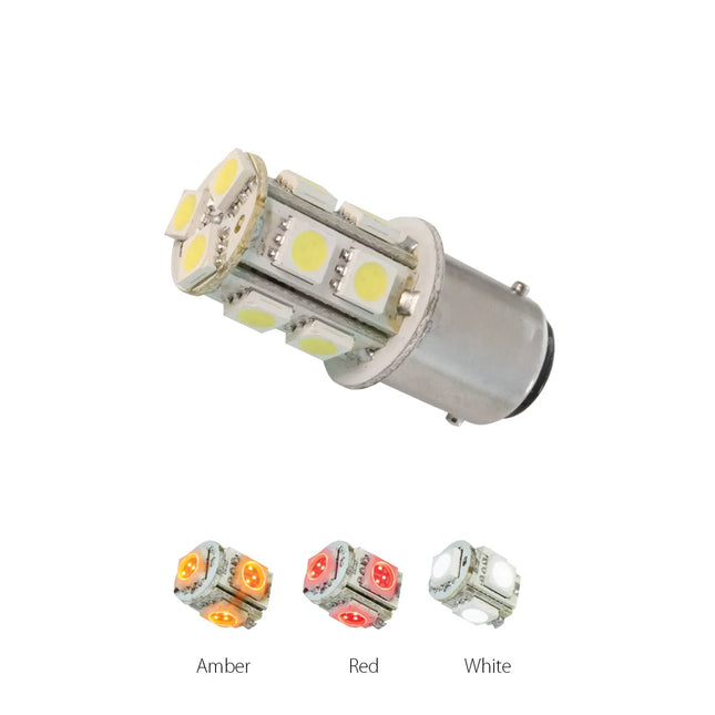 74970 #1157 Amber 13 LED Tower Style Light Bulbs, 12V, Pair - General Diesel Repair & Chrome