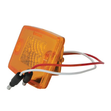76320 RECT. SPYDER AMBER/AMBER 8 LED FOR FL VISOR/CAB MARKER LIGHT - General Diesel Repair & Chrome
