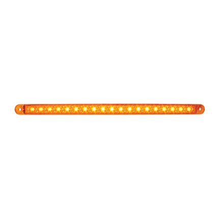 76380 12” Amber 18 SMD LED Flush Mount Light Bar, Amber Len, 3 Wires - General Diesel Repair & Chrome