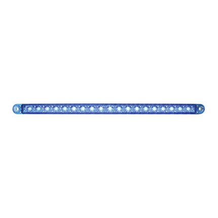 76382 12” 18 SMD LED Flush Mount Light Bar, Blue Len, 3 Wires - General Diesel Repair & Chrome