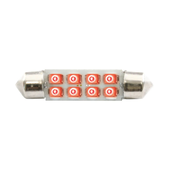 77153 #211-2-2 Red 8- LED Festoon Dome Light Bulb, 12V - General Diesel Repair & Chrome