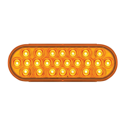 78230 Oval Pearl Amber 24 LED Light, Amber Lens - General Diesel Repair & Chrome