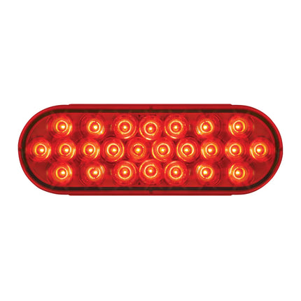 78233 OVAL PEARL RED 24 LED LIGHT, RED LENS. - General Diesel Repair & Chrome