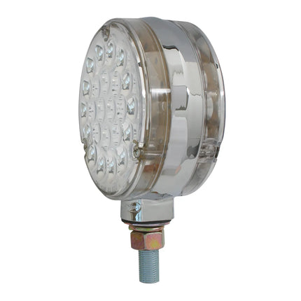 78363 4” Pearl Double Face Amber/Red 24-LED Light, Clear Lens - General Diesel Repair & Chrome