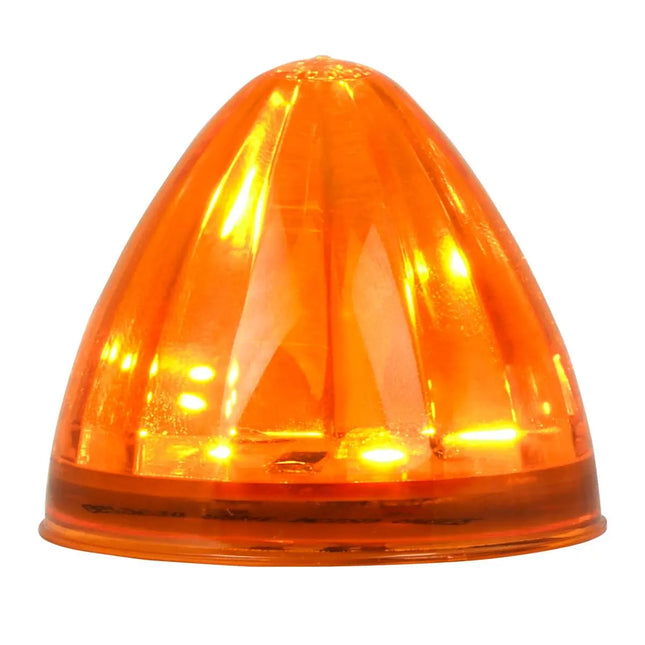 79540 2.5” Amber/Amber Watermelon 6 LED Sealed Light, 3 Wires - General Diesel Repair & Chrome