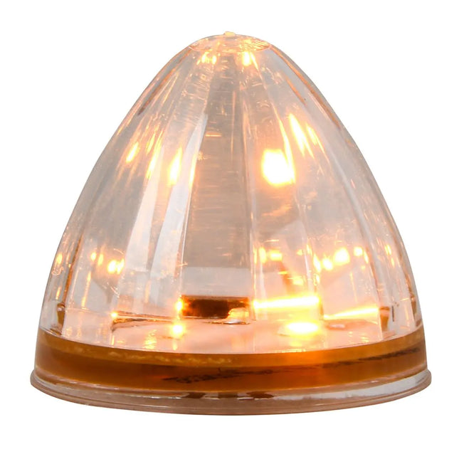 79531 2” Amber/Clear Watermelon 6 LED Sealed Light, 3 Wires - General Diesel Repair & Chrome