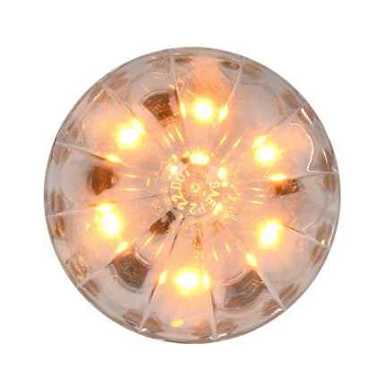 79531 2” Amber/Clear Watermelon 6 LED Sealed Light, 3 Wires - General Diesel Repair & Chrome