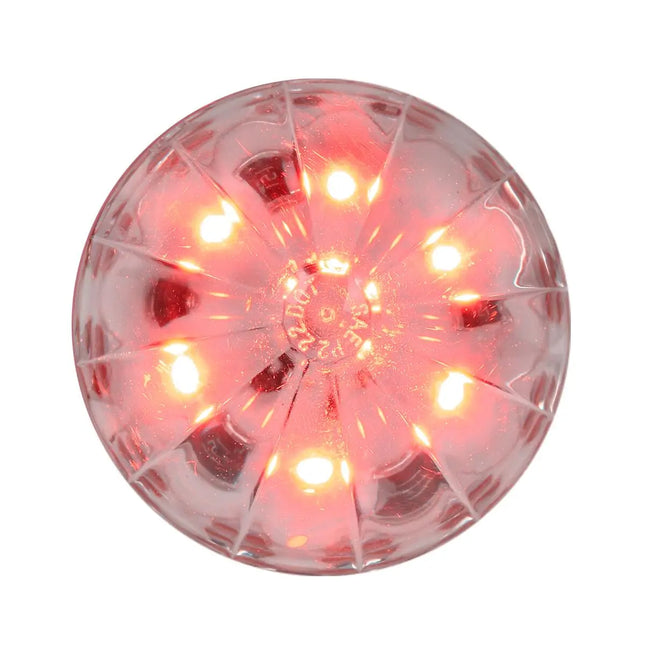 79533 2” Red/Clear Watermelon 6 LED Sealed Light, 3 Wires - General Diesel Repair & Chrome