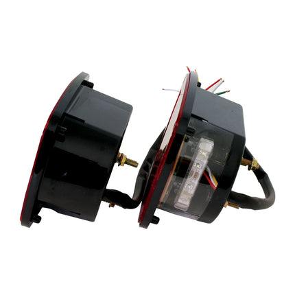 80795 Three-Stud Combination LED Tail Light w License Light - General Diesel Repair & Chrome