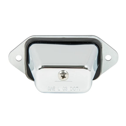 81737 CR. RECT. 2Screw Mount 2 White LED License Plate Light - General Diesel Repair & Chrome