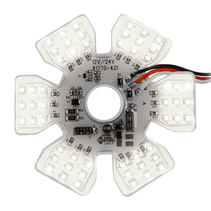 AMBER ULTRA THIN AIR CLEANER HEX 54 LED DUAL FUNCTION LIGHT 12/24V - General Diesel Repair & Chrome