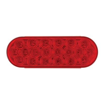 87721SP OVAL FLEET RED 20 LED LIGHT, RED LENS - General Diesel Repair & Chrome