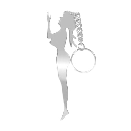 90300 CR. Standing Nude Key Chain, 4"x1" - General Diesel Repair & Chrome