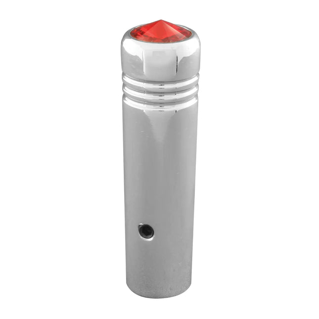 95105 2-1/4" CR. ALUM. SWITCH EXTEN. W/RED CRYSTAL FOR FLT & KW - General Diesel Repair & Chrome