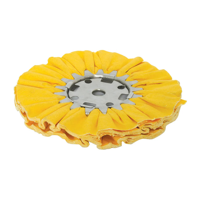 98150 YELLOW TREATED AIRWAY BUFFING WHEELS - General Diesel Repair & Chrome