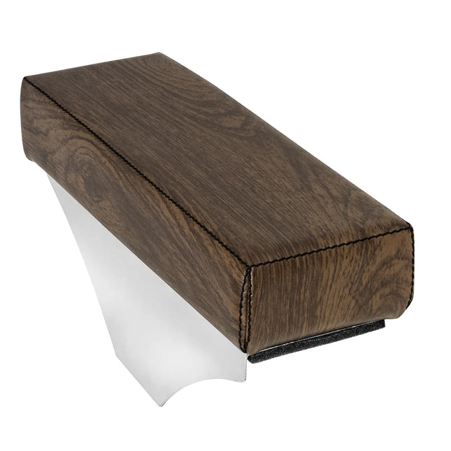 99628 Add-On Armrest, Dark Wood w/ Black Stitching - General Diesel Repair & Chrome