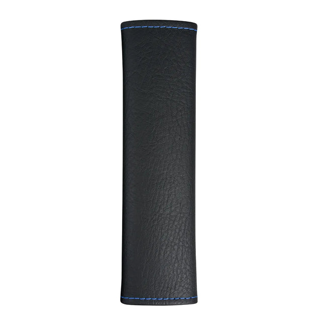 99798 BLACK W/ BLUE STITCHING SEAT BELT COMFORT PAD COVER - General Diesel Repair & Chrome