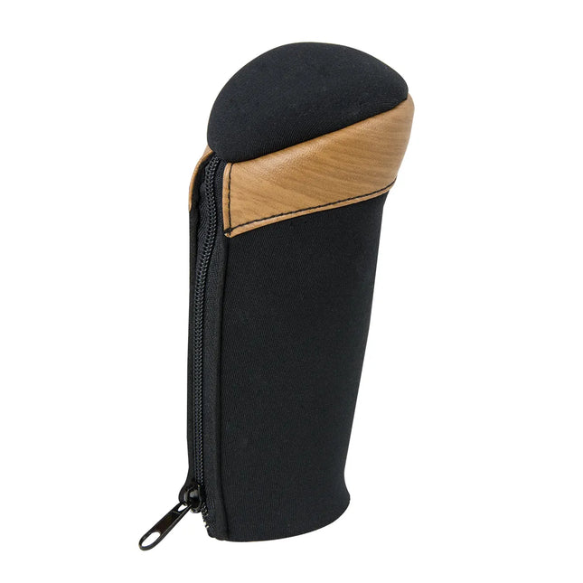 99873 MATTE BLACK GEAR SHIFT KNOB COVER W/MATTE LIGHT WOOD - General Diesel Repair & Chrome