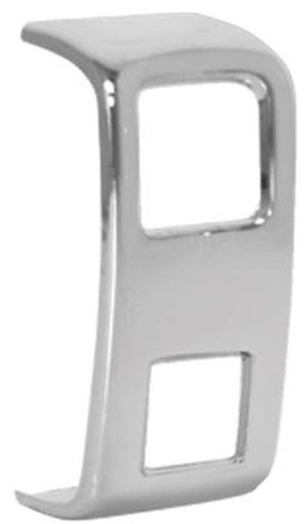 66998 CR PLASTIC ROCKER SWITCH COVER 2 SQ OPENINGS FOR KW W&T 2007+ - General Diesel Repair & Chrome