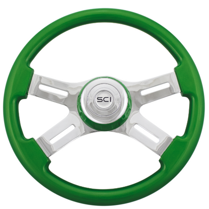 505-3077-77502 16" Classic Green - General Diesel Repair & Chrome