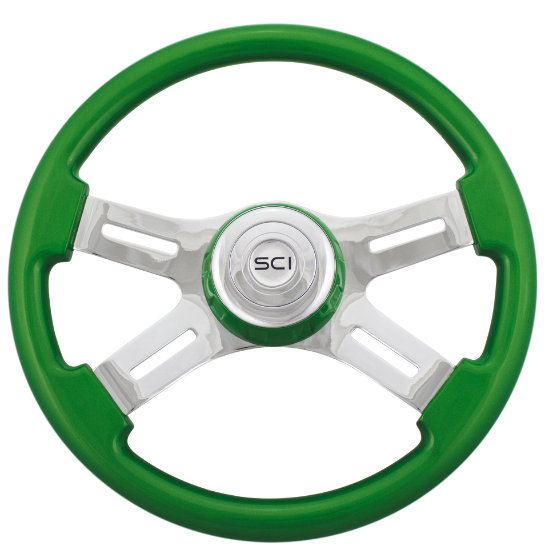 505-3077-77502 16" Classic Green - General Diesel Repair & Chrome