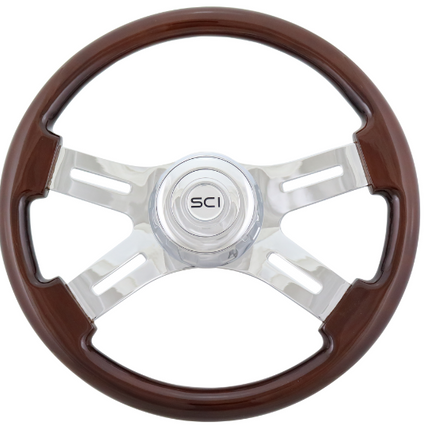 261-3003-77502 16" Classic Mahogany - General Diesel Repair & Chrome