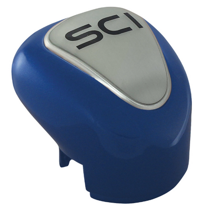 902581 Classic Blue Gear Shift Knob Cover - General Diesel Repair & Chrome