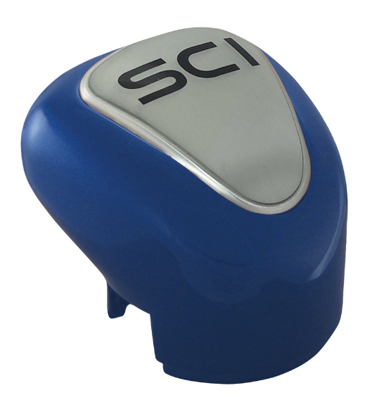902581 Classic Blue Gear Shift Knob Cover - General Diesel Repair & Chrome