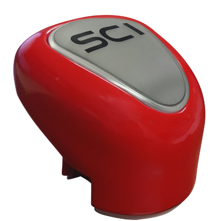 902562 Classic Viper Red Gear Shift Knob Cover - General Diesel Repair & Chrome