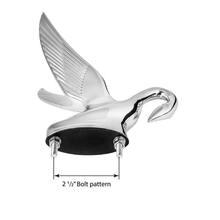 48007 Cr. Classic Swan Hood Ornament (Chrome) - General Diesel Repair & Chrome