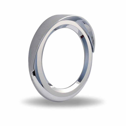 TBEZ-4CH5 Bezel - 4" Chrome Plastic - Visor - Twist-On - General Diesel Repair & Chrome