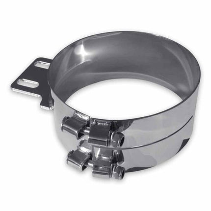 10″ Wide Band Clamp – Straight Mounting Plate TCLA-101 - General Diesel Repair & Chrome