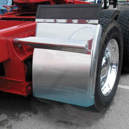 TFEN-Q11 27″ Quarter Fender Kit with Triangle Mounts – 16 Gauge | Mirror Shine Stainless Steel - General Diesel Repair & Chrome