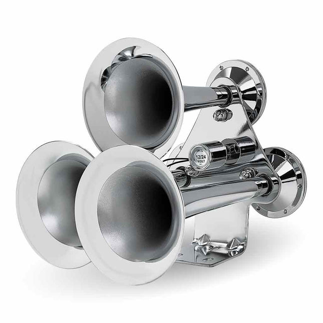 THORN-1 Train Horns - 3 Bell Chrome Train Horn - General Diesel Repair & Chrome