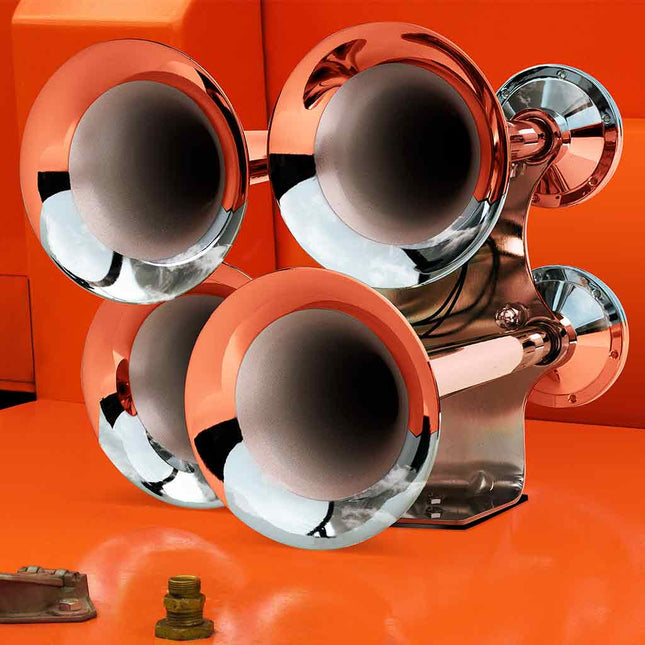 THORN-2 4 Bell Air Powered Train Horn – 140-145 Decibels - General Diesel Repair & Chrome