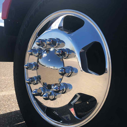 THUB-C2 Wheel Accessories - Kit - Chrome Metal Front & Rear Hubcap Kit - General Diesel Repair & Chrome