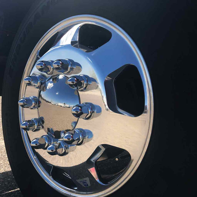 THUB-C3 Wheel Accessories - Kit - Stainless Steel Front & Rear Hubcap Kit - General Diesel Repair & Chrome
