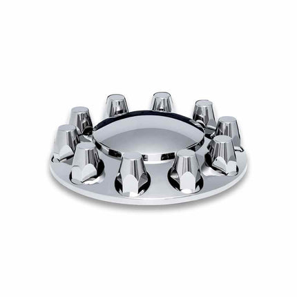 THUB-FRP33 Chrome Plastic Front Hub Cover with 33mm Threaded Nut Covers - General Diesel Repair & Chrome