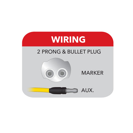 TLED-2HXAG  2.5″ Amber Marker to Green Auxiliary Round LED Light – 7 Diodes - General Diesel Repair & Chrome